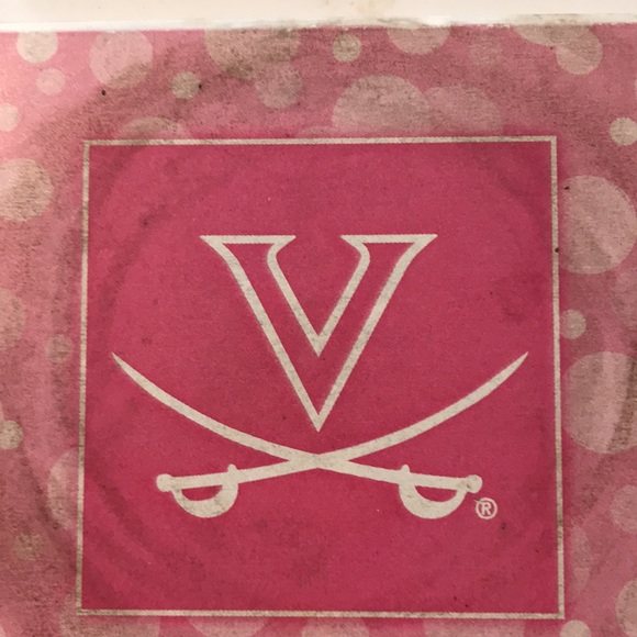 UVA Set/4 Stonewear Logo Coasters - Picture 3 of 6